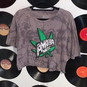 Amoeba Records cropped tee